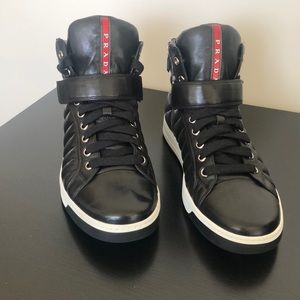 Prada hi top sneaker